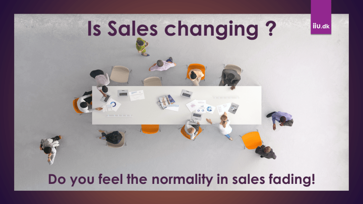 Is Sales changing due to “product as a service”?